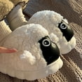 thumbnail image 4 of AURIGATE Women's Cute Animal Slippers Winter Warm Fuzzy Plush House Slipper Cartoon Sheep Indoor Shoes for Christmas Gifts, 4 of 5