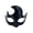 Black, variant on Halloween Metallic Half-Face Mask with Elastic Band, Flame-Edge Design for Masquerade & Costume Ball (1 PC Mask) Red One Size