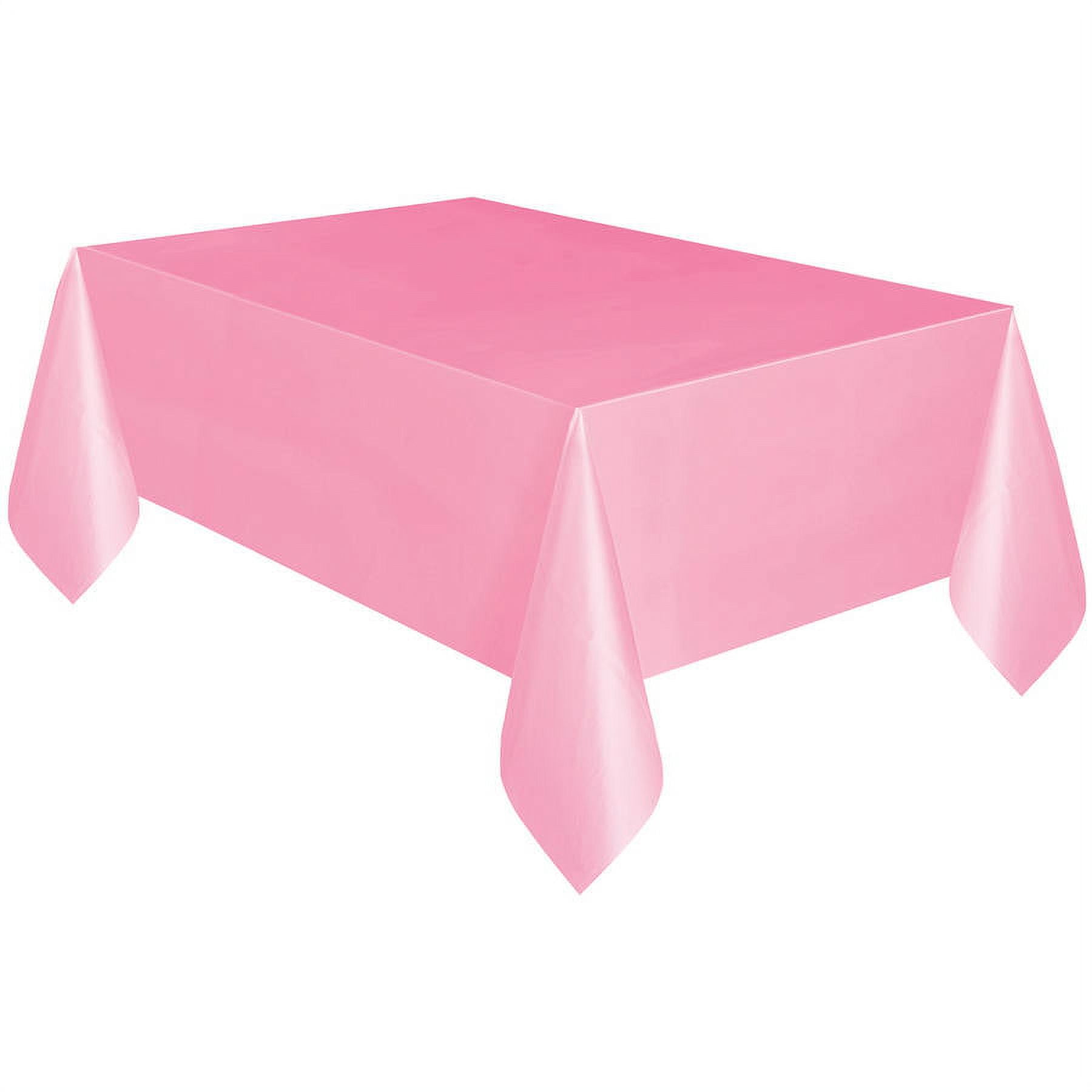 Way to Celebrate Plastic Lovely Pink Table Covers 3ct