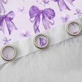 thumbnail image 4 of Manfei Dreamy Purple Bowknot Curtains Pack of 2 (42x84 Each), Vintage Rustic Flower Curtains Blackout, Teens Kids Child Bedroom Curtains, Window Curtains Room Decor, 4 of 6