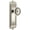 Polished Nickel, variant on Grandeur 815169 Windsor Solid Brass Rose Privacy Door Knob Set - Nickel