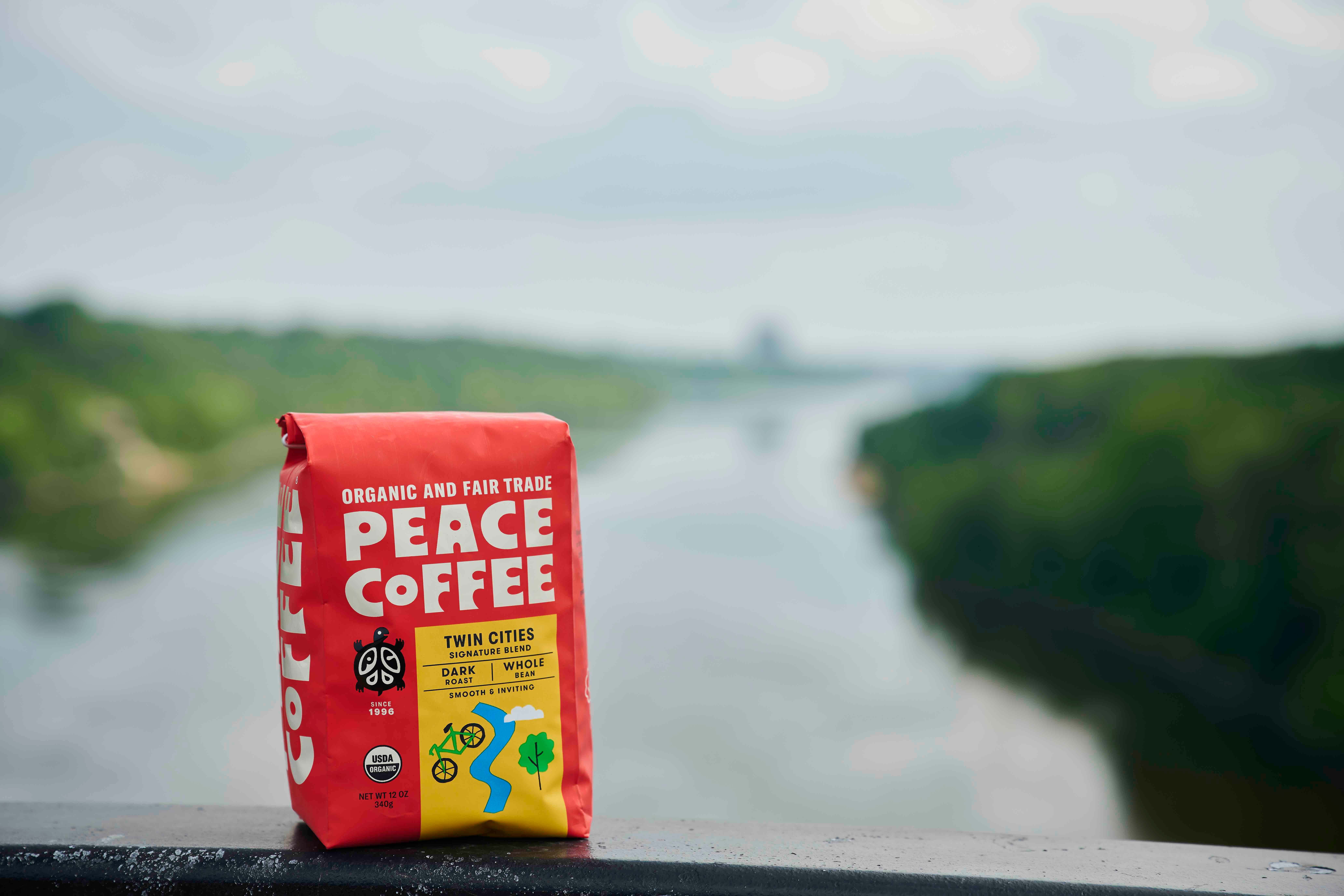 (Pack of 6), Peace Coffee Organic Twin Cities — Whole Bean, 12 oz