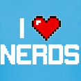 thumbnail image 3 of CafePress - I Heart Nerds Women's Classic T Shirt - Women's Traditional Fit Dark T-Shirt, 3 of 4