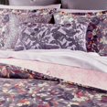 thumbnail image 2 of Sky Shadow Floral Twill Duvet Cover Set, King, Purple, 2 of 2