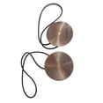 thumbnail image 2 of Cortina de metal Cateissary 2 piezas Tieback Poliéster Color sólido Oro, 2 of 6