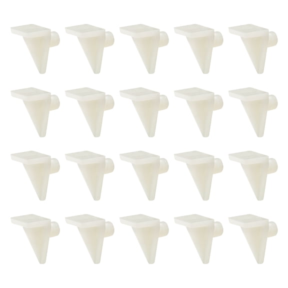 REGALWOVEN Plastic Shelf Support Pegs 5mm Furniture Shelf Clip Shelf Bracket for Furniture 50Pcs