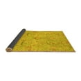 thumbnail image 2 of Ahgly Company Indoor Square Oriental Yellow Traditional Area Rugs, 5' Square, 2 of 4