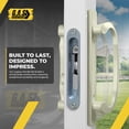 thumbnail image 4 of 8.5" Legacy Sliding Patio Glass Door Offset Handle Set - Sash Controls 2265 WITH Mortise Lock 45° for Replacement Fits 3-15/16” Screw Hole Spacing and 1-1/4" to 2-1/4" Door Thickness, 4 of 7