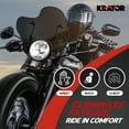 thumbnail image 3 of Krator 14" (35.5 cm) Universal Motorcycle Windshield Windscreen Compatible With Suzuki GN 250 (1983-1985), Smoke, 3 of 6