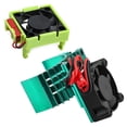 thumbnail image 3 of Milaget 1/10 RC Car ESC Cooling Fan and Motor Fan Set Sturdy for Rally Rustler Slash Green, 3 of 9
