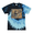 Blue Ocean, variant on Wild Bobby, Distressed African Lion Family Desert Animal Lover Tie-Dye T-Shirt