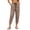 Brown, variant on Capri Pants for Women Relax Fit Ankle Cropped Harem Elastic High Waist Solid Color Soft Daily Pocket,Sizes S-XL