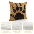 thumbnail image 4 of Qinduosi Throw Pillow Covers Vintage Lovely Black Bear Paw Print Pillowslip Square Sofa Cute  Inches Cushion Cases Pillowcases, 4 of 5