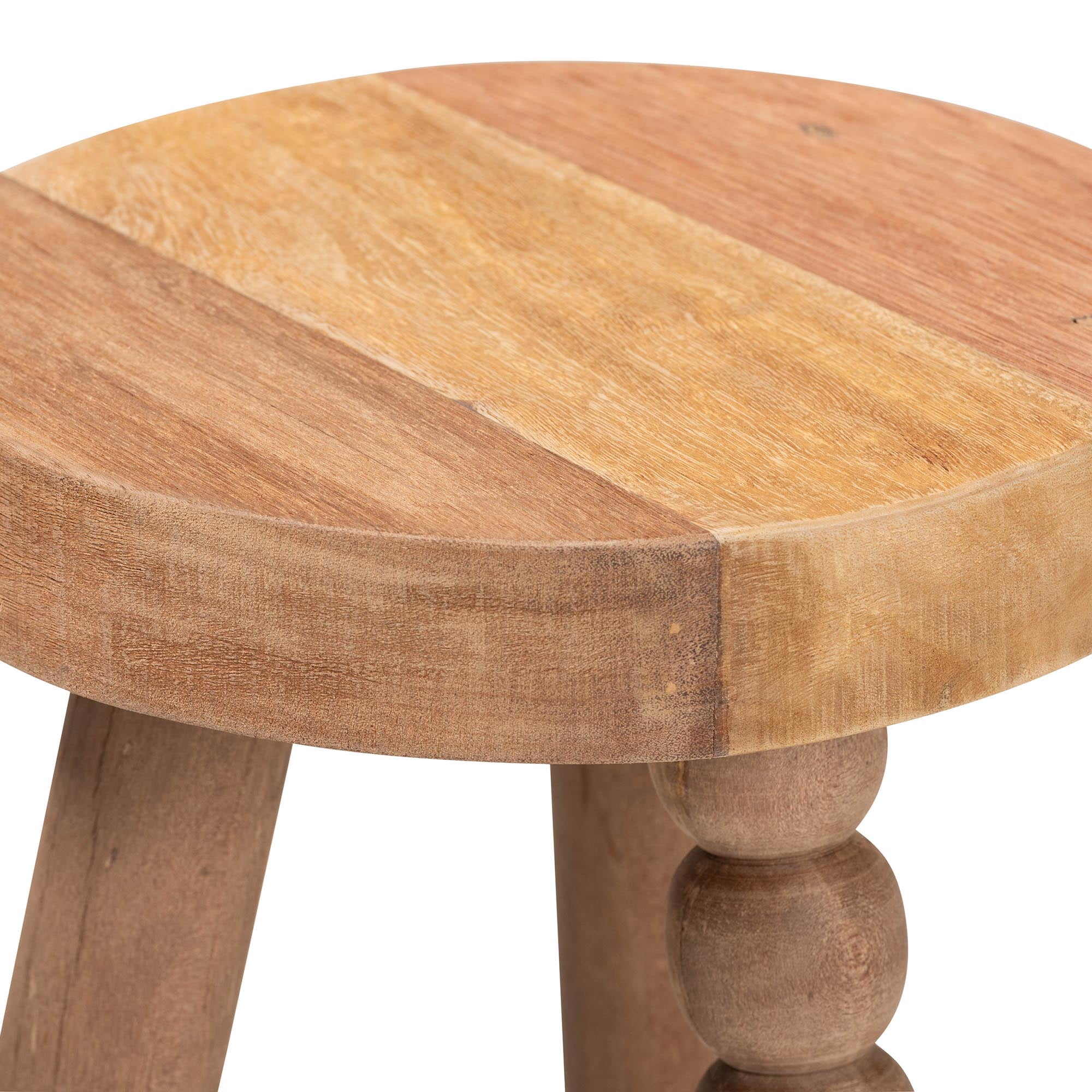 bali & pari Sihu Rustic Footstool, Natural Brown