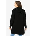 thumbnail image 2 of Woman Within Plus Size Hoodie Shaker Cardigan Sweater, 2 of 4
