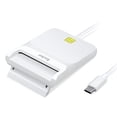 thumbnail image 1 of Lector de tarjetas inteligentes militares CAC Reader Recbot C USB C, blanco, 1 of 7
