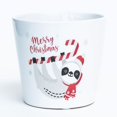 thumbnail image 1 of Merry Christmas Sloth On A Candy Cane Planter, 1 of 1
