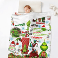 thumbnail image 4 of The Grinch Blanket Throw Grinch Navidad Blankets and Throws Grinch Decorations Soft Grinch Flannel Sofa Blanket for Adults Kids, Ideal Grinch Navidad Decor, 4 of 5
