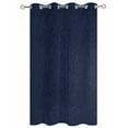 thumbnail image 2 of nqOlkjepod Outdoor Curtains for Patio Waterproof, Solid Dark Blue Outdoor Privacy Panels Grommet, Minimalism Abstract Denim Texture Blackout Outside Curtains for Porch/Cabana 54"x95", 1 Panel, 2 of 8