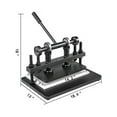 thumbnail image 5 of VEVOR Leather Cutting Machine, 360*220mm Die Cutting Machine Leather Hand Press, Max. 15 mm Leather Embossing Machine Stroke for Handmade DIY Leather Craft, 5 of 9