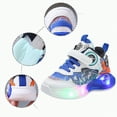 thumbnail image 4 of Xudanell Toddler Shoes Boys Led Light Basketball Shoes Mesh Walking Sneakers Boys Slip on Sneakers Footwear, 4 of 9