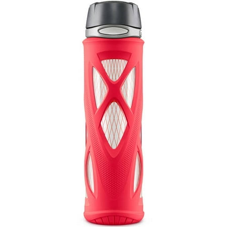 Zulu Atlas 20 oz Glass Water Bottle with Flip Lid