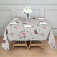 thumbnail image 3 of Pioneer Flower Floral Print Pattern Square Tablecloth, Waterproof Wipeable Spillproof Washable Table Cover for Home Kitchen Party and Daily Decor 42"x42", 3 of 6