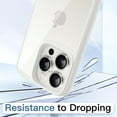 thumbnail image 4 of JETech Case for iPhone 15 Pro Max 6.7-Inch, Shockproof Phone Bumper Cover, Solid Color Matte TPU Frame, Anti-Scratch Clear Back (White Titanium), 4 of 6