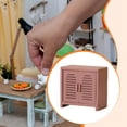 thumbnail image 1 of BELOVING Armoire de Rangement Mini pour Maison de Poupée 1:12 Accessoire Photo pour Chambre Cuisine Rose, 1 of 5