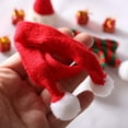 thumbnail image 6 of Mini Christmas Doll Clothes Decor DIY Accessories Christmas Scarf Set Christmas Santa Hat Dolls Accessories for 1:12 Scale Mini Snowman red scarf, 6 of 8