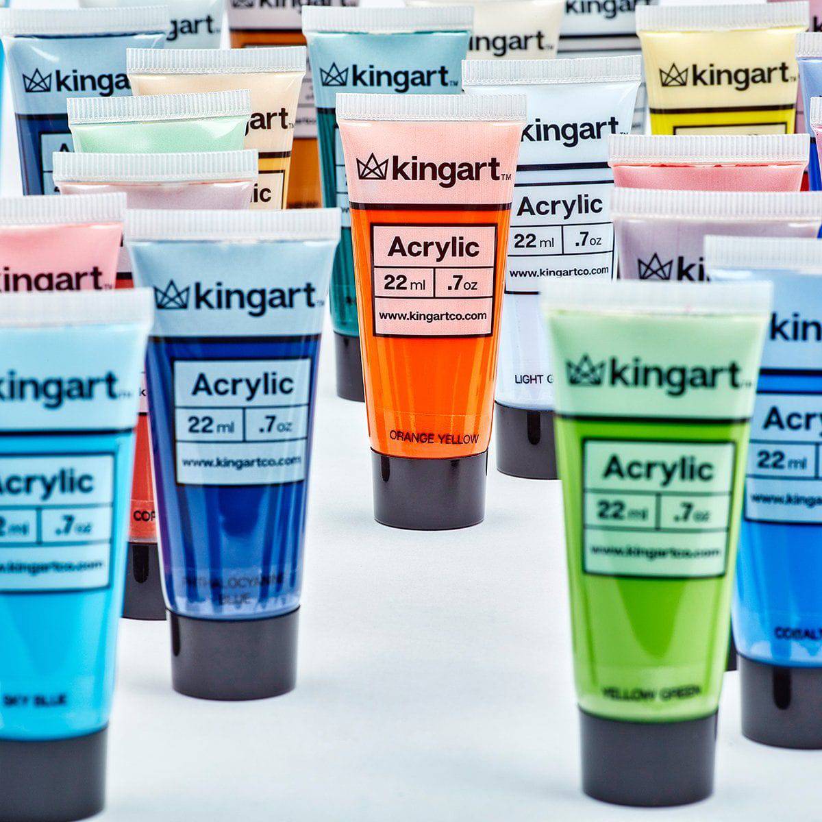 KINGART™ PRO Artist Acrylic Paint, Set of 48 Colors