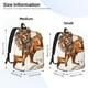 thumbnail image 2 of Easygdp Cowboy Riding Horse Mochila de Lona Resistente para Laptop, Compatible con Laptops de 15 a 17 pulgadas, Ideal para Escuela, Trabajo y Viajes-Small, 2 of 5