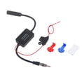 thumbnail image 1 of Amplificador de señal de antena de radio FM universal para coche de 12 V, 1 of 13