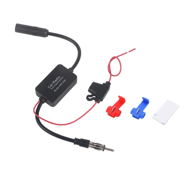 Amplificador de señal de antena de radio FM universal para coche de 12 V