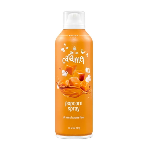 Winona Pure Caramel Spray – Sweet All-Natural, Low Calorie, Dairy-Free, Gluten-Free Popcorn & Dessert Spray, 5 oz