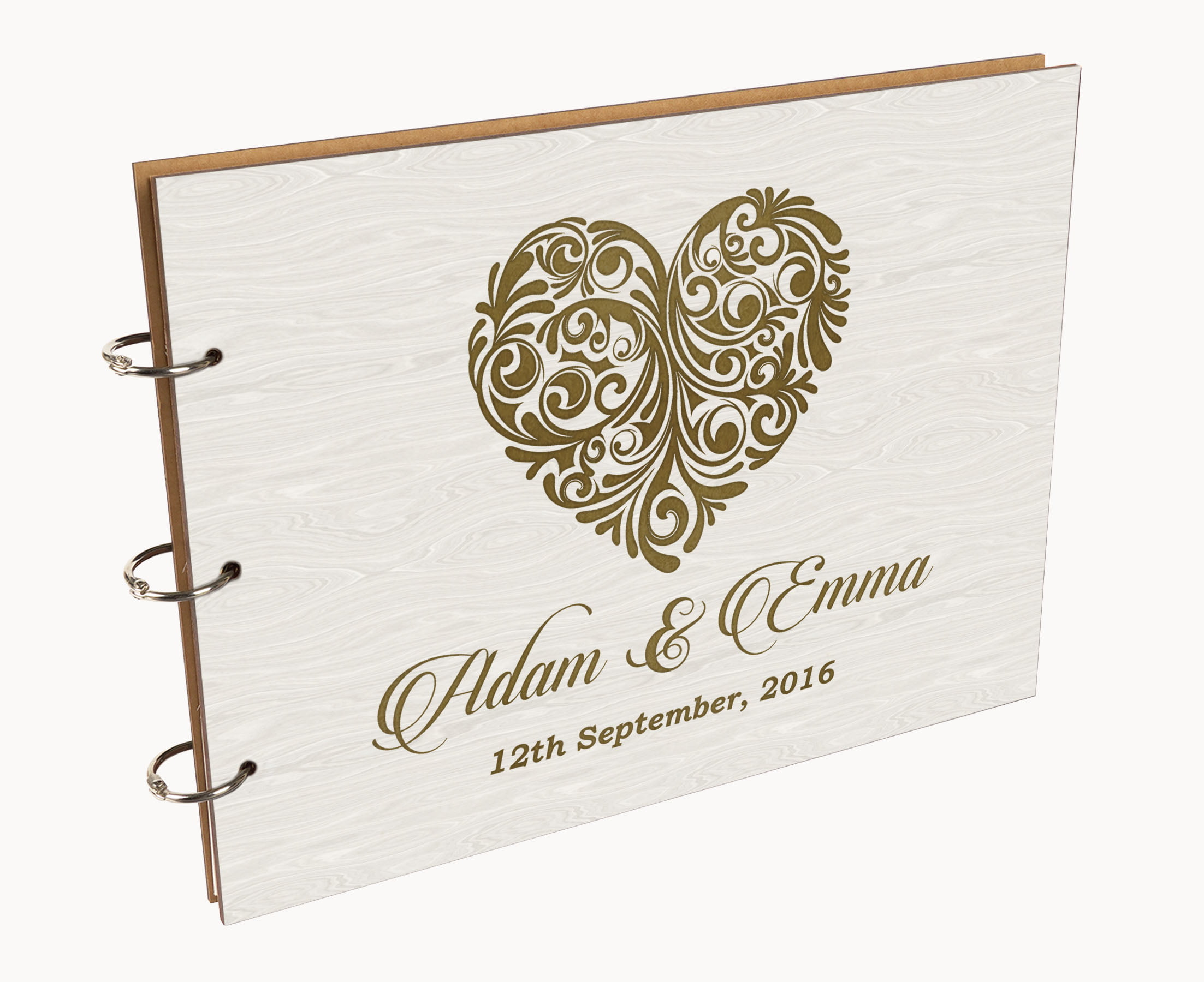 Personalized Engraved Letter Tree Wooden Wedding guest book album,Valentine gift 