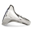 thumbnail image 3 of Stainless Steel Polished with Blue Druzy Stone Ring, 3 of 7