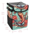 thumbnail image 5 of Fish Mini Trash Can for Car: Foldable, with Lid, Leak-Proof, Hanging Storage Bag - Car Garbage Can, 5 of 6