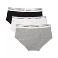 thumbnail image 2 of Calvin Klein HEATHER GRAY/WHITE/BLACK Girls 3-Pk. Panty, US X-Large (14/16), 2 of 2
