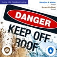 thumbnail image 5 of Keep Off Roof Sign, 10x7 Vinyl Sticker, 5 of 8