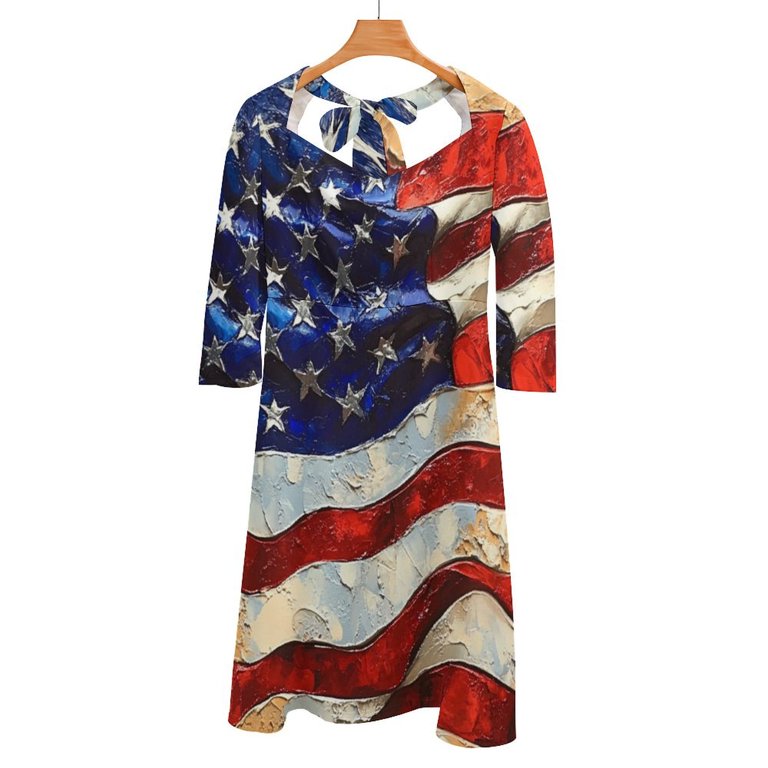 ladies pride vintage dress Vintage 70s Tulip Print Dress: Ladies Pride, Size 12 14