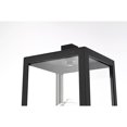 thumbnail image 4 of Elegant Lighting Veda 15 inch Outdoor Post light in Black, 4 of 6