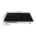 thumbnail image 6 of VEVOR 12 inch Electric Cooktop 2 Burners Ceramic Glass Stove Top Touch Control, 6 of 7