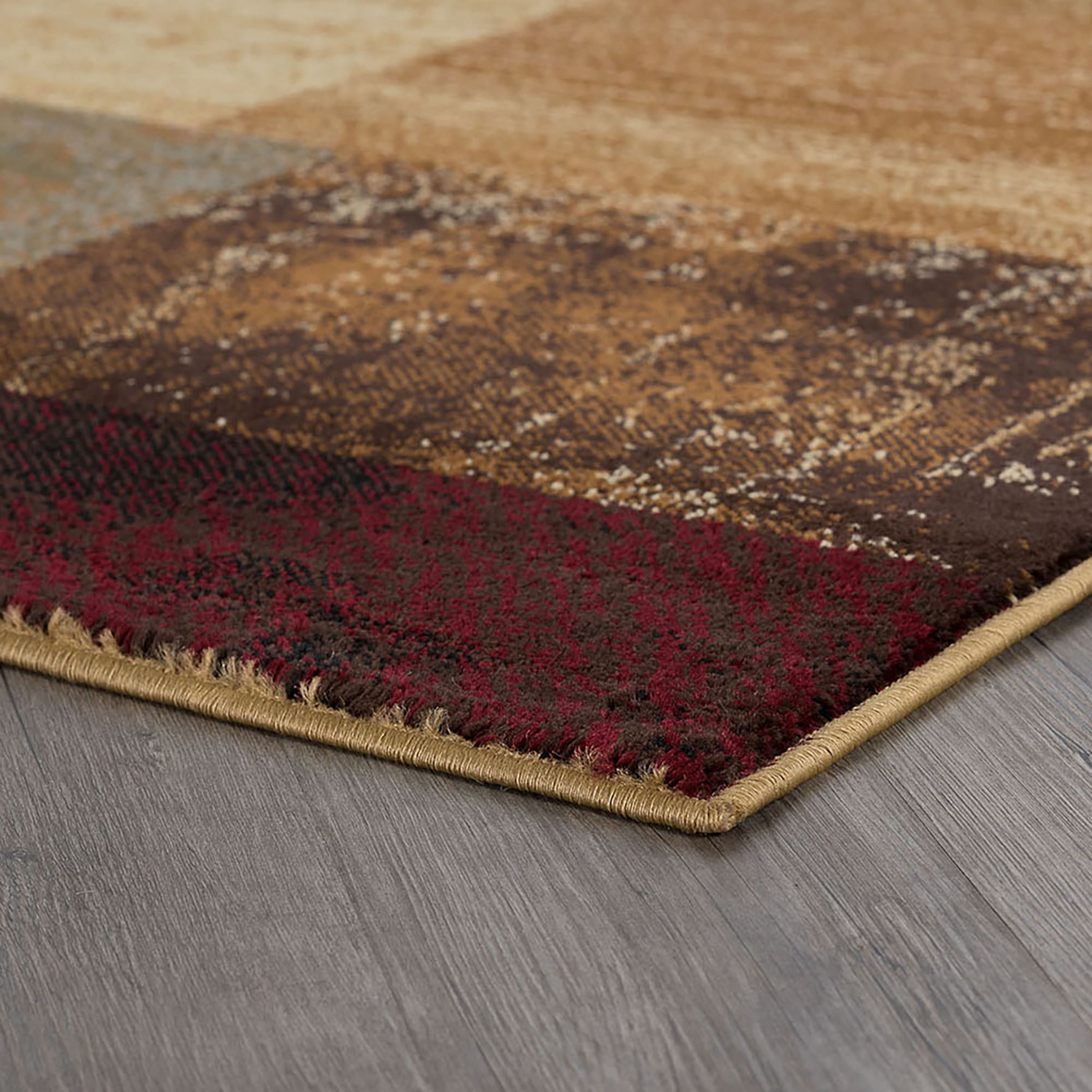 Elegance Contemporary 5' x 7' Multi-Color Polypropylene Indoor Area Rug
