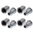 thumbnail image 1 of EeaseMX 30 tapones para cuerdas de guitarra, casquillos pasantes, hebillas de montaje, piezas de buje, accesorios para guitarra (plateados), 1 of 8