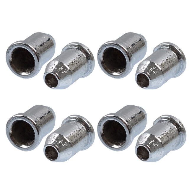 EeaseMX 30 tapones para cuerdas de guitarra, casquillos pasantes, hebillas de montaje, piezas de buje, accesorios para guitarra (plateados)