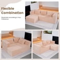 thumbnail image 3 of ABORON 98.4" Cloud Sectional Couch with Removable Ottoman, 26.8" Deep Seat Modern L-Shape Upholstered Couch, Soft Plush Modular Sofa Convertible Boneless Sofa for Living Room Bedroom - Beige, 3 of 10