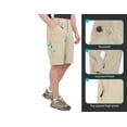 thumbnail image 3 of Little Donkey Andy Men's Hiking Cargo Shorts with 9 Pockets Lightweight Water-resistant Quick Dry Golf Travel Shorts Khaki XL, 3 of 7