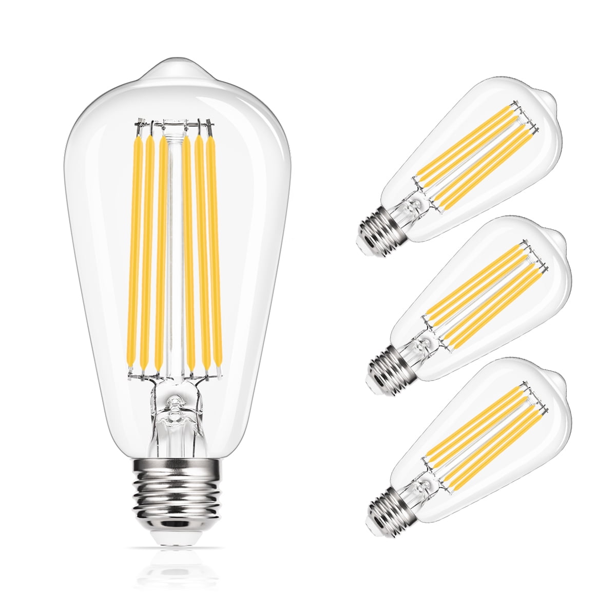 Tall Edison Style 60W E27/B22 Vintage Lamp incandescent Long Tubler Light Bulbs 