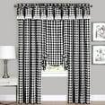 thumbnail image 4 of Achim Buffalo Check Window Curtain Panel, 42 inches x 84 inches, Black, 4 of 6